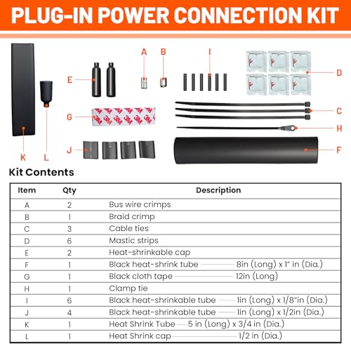 Roof & Gutter De-Icing Splice & Tee Connection Kit | Freeze Protection, Connecting or Branching Self-Regulating Heat Cable (1 extra End Seal Kit included) - style: Splice and tee connection kit