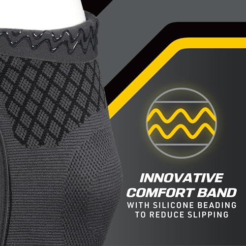 FUTURO Premium Compression Knee Sleeve with Stabilizers, Removable Stabilizers, Advanced Customizable Compression Sleeve, for Mild Arthritis, Swelling, Soreness, Sprains, and Strains, Large - size: Large
