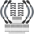 HLOGREE Kayak Handles 2/4 Pack,Kayak Carry Handle with Rivets,Kayak Replacement Handles,Kayak Handles for Emotion/Pelican/Hobie/Lifetime/sit on top/Ocean/Wilderness Accessories,Kayak Parts - color: Gray - 4PCS Kayak Handles