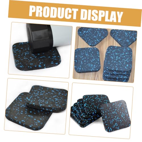 Alipis 8pcs Anti-Vibration Rubber Mats Treadmill Exercise Equipment Mat Shock Absorbing Floor Padding for Home Gym Workout Noise Reduction Fitness Flooring