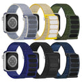 6 Pack Sport Nylon Loop Band Compatible with Apple Watch Band 38mm 40mm 41mm 42mm 44mm 45mm 46mm 49mm for Women Men, Adjustable Breathable Braided Straps for iWatch Series 11/10/9/8/7/6/5/4/3/SE/Ultra - color: Black/Wheat/Lake Green/Ultramarine/Green Clou