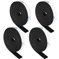 Felt Strips with Adhesive Backing, Adhesive Felt Strips, 4 Felt Rolls Pack 1/2x 60 Inches, Black Felt Tape with Adhesive Backing - size: 4 Rolls 1/2x60 inch