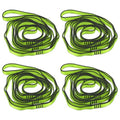 PATIKIL Daisy Chain Straps, Strong Climbing Strap Adjustable Nylon Chain Sling with Loops for Aerial Yoga Hammock Swing - color: Green, size: 71 Inch
