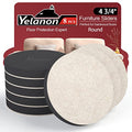Yelanon Felt Furniture Sliders, 8pcs 4 3/4” Furniture Sliders for Carpet Pads Hardwoods Floors, Heavy Furniture Movers Sliders, Reusable Furniture Moving Pads, Floor Protectors for Carpet - size: 8pcs 4.75"