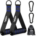 WALITO Exercise Handles, Replacement Cable Machine Attachments for Home Gym Equipment, Pulley System, Pilates, Resistance Bands, Strength Trainer, Heavy Duty Working Out Handles - color: Black-Blue