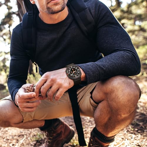 Trail Band for Samsung Galaxy Watch Ultra Bands 47mm Men/Women,Rugged Fabric Nylon Alpine Sport Loop Strap for Samsung Galaxy Watch 7 Ultra Band 47 mm 2024 Breathable Replacement Wristband - color: Black