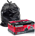 Ultrasac Heavy Duty Contractor Bags (VALUE 50 PACK/w TIES), 42 Gallon, 32.75" X 47" - 3 MIL Thick Large Black Industrial Garbage Trashbags for Construction and Commercial use - size: 1 Count (Pack of 50)