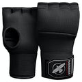 Hayabusa Quick Gel Hand Wrap Boxing Gloves | Slip-On Design, Padded Knuckle Protection, Hook and Loop Closure, Muay Thai Kickboxing, Men and Women, Sparring - color: Black, size: Small