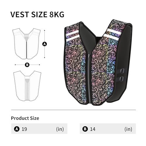 PROIRON Weighted Vest Soft Washable for Men Women 6.5lbs/11lbs/17.5lbs/22lbs,Fully Reflective Running Weight Vest,No Leakage Weighted Vest for Fitness,Workout,Weight Loss,Strength Training - size: 17.5 lb