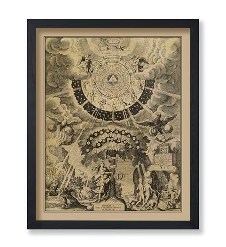 Poster Master Vintage The Alchemical Tree of Life Poster - Retro Print - Celestial Art - Mythology Art - Gift for Men & Women - Wall Decor for Living Room or Bedroom - 11x14 UNFRAMED Wall Art - color: Multicolor, size: 11"L x 14"W