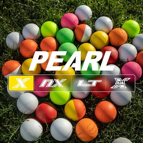 PEARL X Greaseless Lacrosse Balls by Guardian Innovations - Official Ball of NCAA Championships - Meets NOCSAE Standards and SEI/NCAA Certified - color: Optic Yellow, size: 10 Pack