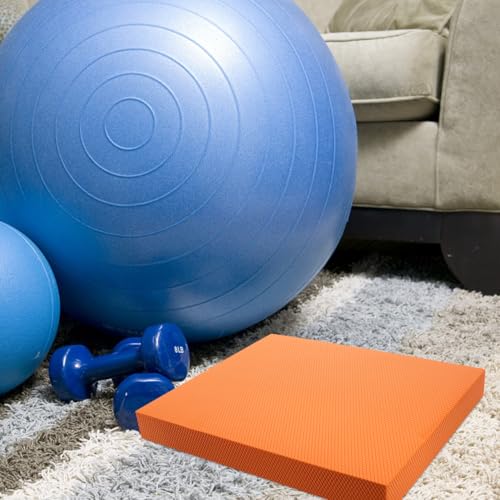 Balance Pad Stability Trainer Pad TPE Exercise Mat for Core Training Yoga Rehabilitation Knee Support Anti Slip Base 15.74 X 12.99 X 1.77 in Portable for Home Gym Outdoor
