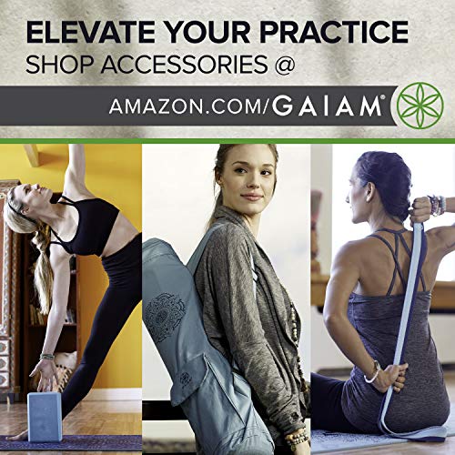 Gaiam Premium Yoga Mat, 6mm Thick Print Mat | Premium 6mm thick cushioning for joint support. Non-slip print design for yoga, Pilates & floor workouts. - color: Midnight Mandala