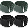 Elastic Ankle Straps Cycling Pant Leg Straps Adjustable Safety Band Boot Blousers for Climbing Fishing Outdoor Sport - color: Black and Army Green