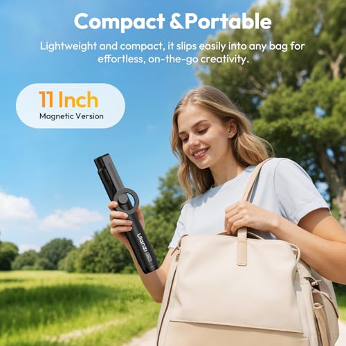 ULANZI Magnetic Phone Tripod for iPhone, SK27 67" Extendable Selfie Stick with Remote, 360° Rotatable Cell Phone Tripod Stand, Strong Magnet Holder for iPhone 17 16 15 14 13 12 Series for MagSafe