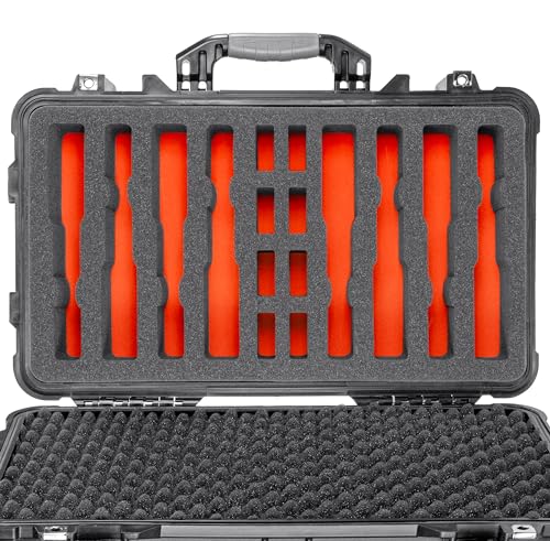 22" Roller Travel Hard Handgun Case Waterproof with Custom Foam Insert