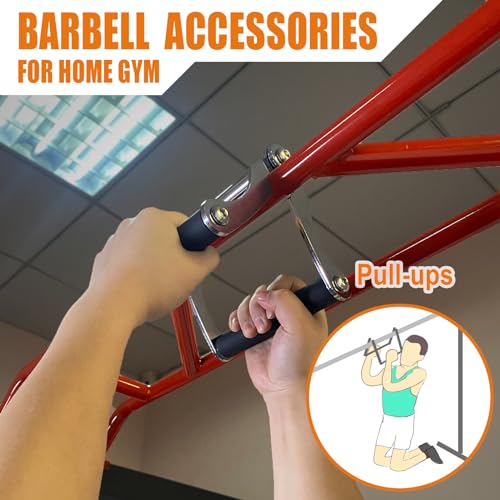 Viking Press Landmine Handle for 2-Inch Barbell, Hack Squat T-Bar Row Attachment Strength Training Accessories, Shoulder Press Landmine Attachment Equipment - color: V HANDLE