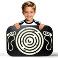 Balance Board Maze for Kids, 17.5-Inch Wobble Board Rocking Seesaw Sensory Training with 6 Balls, Non-Slip Pedals Indoor Outdoor for Boys Girls