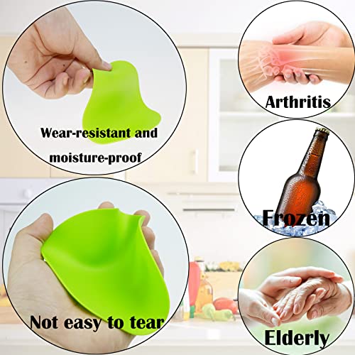 Rubber Jar Opener Gripper Pad-Jar Opener for Weak Hands-Silicone Heat Insulation Pad Round-Rubber Grippers for Opening Jars | Ideal for seniors and arthritis hands. Non-slip silicone provides extra grip to open tough jars effortlessly.