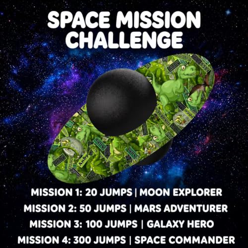 Pogo Ball for Kids & Adults Up to 200 lbs, Balance Toy for Indoor Outdoor | Balance Coordination Bounce Board Pop Ball Cool Fun Challenge Indoor Outdoor Toys Pogo Jumper Birthday Gifts for Boys Girls - color: green