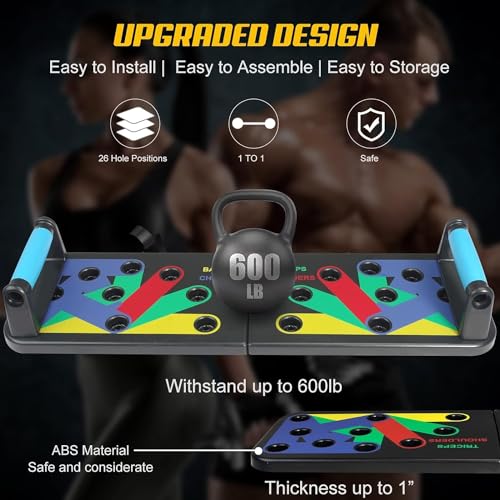 IUT Solid Push Up Board 15 in 1 Home Workout Equipment Multi-Functional Pushup Stands System Fitness Floor Chest Muscle Exercise Professional Equipment Burn Fat - color: M8