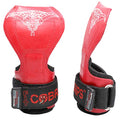 Cobra Grips Weight Lifting Gloves with Adjustable Neoprene Padded Wrist Wraps - Heavy Duty Alternative to Power Lifting Hooks for Deadlifts - color: FIT Red Rubber, size: 4.25 - 7.0"