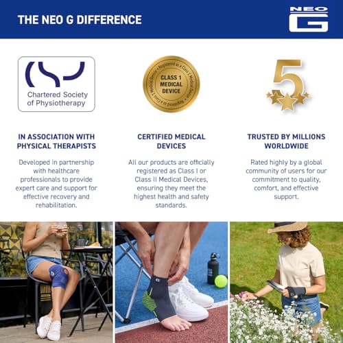Neo G Hot and Cold Therapy Disc - Flexible Ice/Heat Pack for Injuries, Muscle Inflammation, Joint Pain, Swelling, Sprains - Reusable and Dual Function - Class 1 Medical Device - Qty 1 Disc - Blue/Red