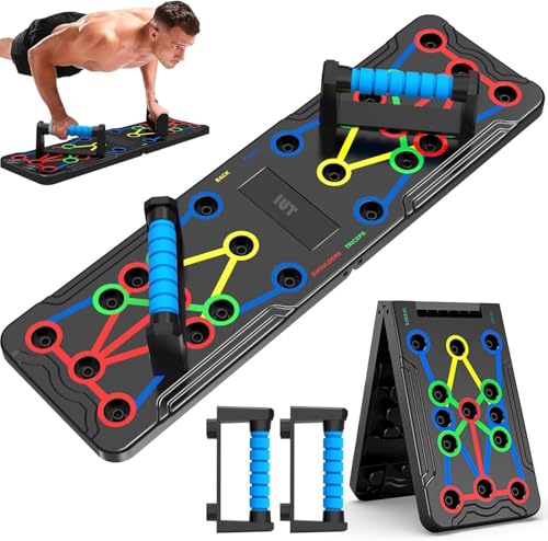 IUT Solid Push Up Board 15 in 1 Home Workout Equipment Multi-Functional Pushup Stands System Fitness Floor Chest Muscle Exercise Professional Equipment Burn Fat - color: M1