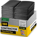 EconoHome Heavy Duty Contractor Garbage Bags - 2.8 Mil Extra Thick - 55-60 Gallon Trash Bags for Construction, Demo & Commercial Use, Lawn & Yard Cleanup - Extra Large 38x53" Made in USA, 150 Count