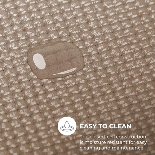 Voyage 5mm Studio Yoga Mats, 10 Pack, 72x24in - color: Mocha