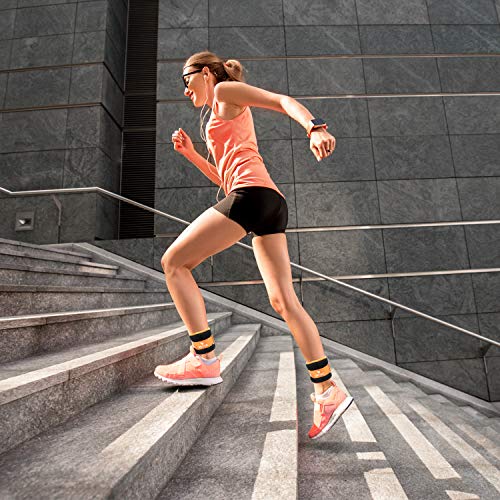Ankle/Wrist Weights for Women, Men, Kids - Arm Leg Weights Set with Adjustable Strap - Running, Jogging, Gymnastic, Physical Therapy, Fitness - Choice of 1 lb 2 lbs 3 lbs 4 lbs 6 lbs 8 lbs 10 lbs - style: 6 lbs pair (3 lbs each), Orange