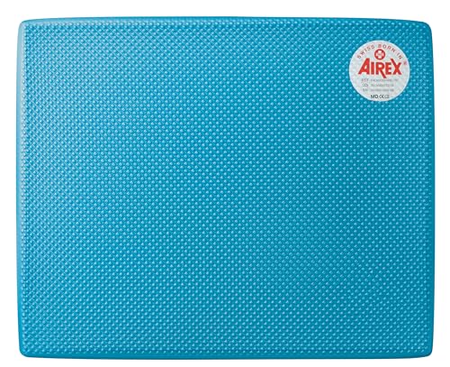 AIREX Balance Pad – Stability Trainer for Balance, Stretching, Physical Therapy, Exercise, Mobility, Rehabilitation and Core Training Non-Slip Closed Cell Foam Premium Balance Pad - color: Blue, size: Elite