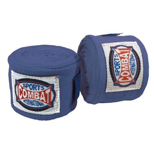 Combat Sports Semi-Elastic Handwraps - color: Blue