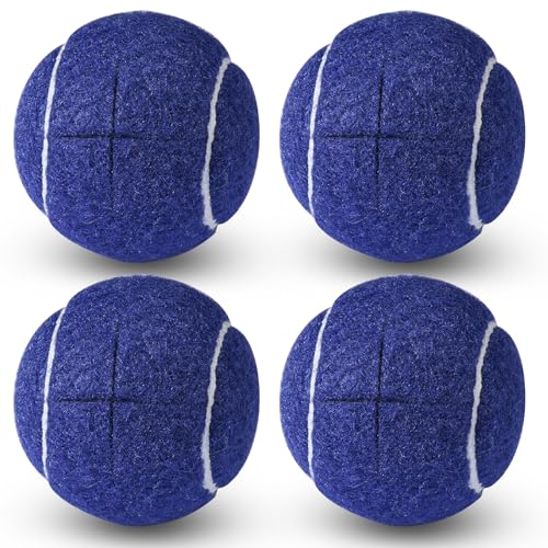 ANCKNE Walker Tennis Balls Precut Tennis Balls for Walkers 4PCS Walkers Legs Universal Precut Glide Balls, Heavy Duty Long Lasting Felt Pad Glide Coverings for Furniture Legs and Floor Protection - color: Dark blue