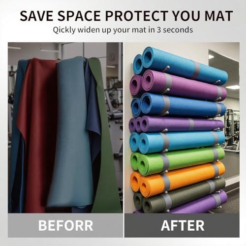 Yoga Mat Carrier Strap, Adjustable Thick Straps Sling for Carrying Large Mats, Stretching Band - color: Slap Band Grey