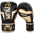 Venum Elite Boxing Gloves - color: Black/Gold, size: 10-Ounce