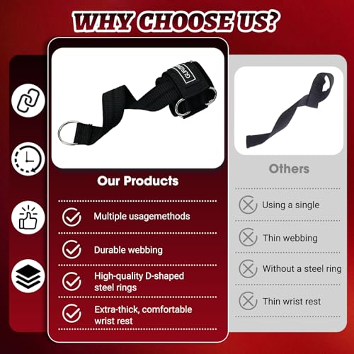 Weight Lifting Wrist Straps with 30Lbs Heavy Duty Rope-18 inch Cotton for Weightlifting Bodybuilding, Face Pull,Powerlifting, Pull Training & Deadlifts - color: Black
