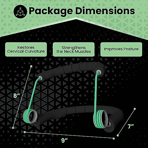Portable Neck Strengthener by NeckSpring, Relieves Pain, Restore Cervical Curvature, Improves posture, and Reverses Nerd-Neck