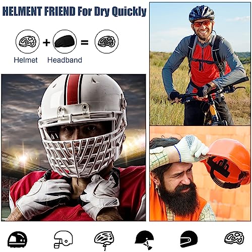 Foaincore 16 Pcs Sports Headbands for Men Sweatbands for Women Workout Stretchy Non Slip Hair Band Sweat Wicking Running Headband for Cycling Hiking Yoga Ice Hockey - style: Multi Styles