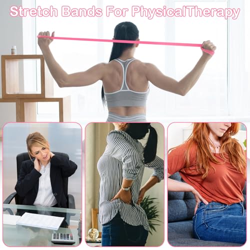 Figure 8 Resistance Band 4 Pack for Arms Back Shoulder Workout | Progressive Figure 8 Resistance System For Arms Back Shoulders, 4 Levels Easy To Strong, Non Slip Handles, TPE Latex Free