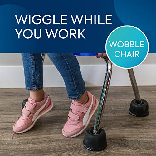 Bouncyband Wiggle Wobble Chair Feet – Transform a Standard School Chair into a Wobble Chair – Chair Feet for Classroom Help Improve Concentration and Calm Children Aged 3+ - size: 1 Count (Pack of 1)