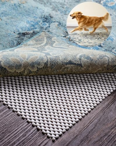 Veken Rug Gripper Pad for Hardwood Floors, Thick Non Slip Rug Pads for Area Rugs, Rug Grippers for Tile Floors, Under Carpet Anti Skid Mat, Keep Your Rugs Safe and in Place, 2x3 Ft - size: 2' x 3' (Rectangular), style: White