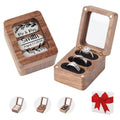 wood ring box (custom color) - color: A-custom