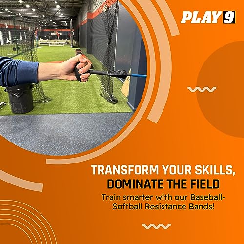 Play 9 Sports Resistance Exercise Bands Baseball Activation Elastic Training Athletes Equipment Bands - color: Ovoid - Black, style: Adult Closed Grip
