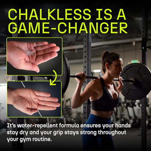 Chalkless Grip Enhancer - Premium Liquid Chalk Alternative & Less Mess Hand Chalk for Weightlifting, Powerlifting, Yoga, Gaming, Climbing, and More, Non-Toxic Long-Lasting & Reliable - style: 0.3 Gram (5 Pack)
