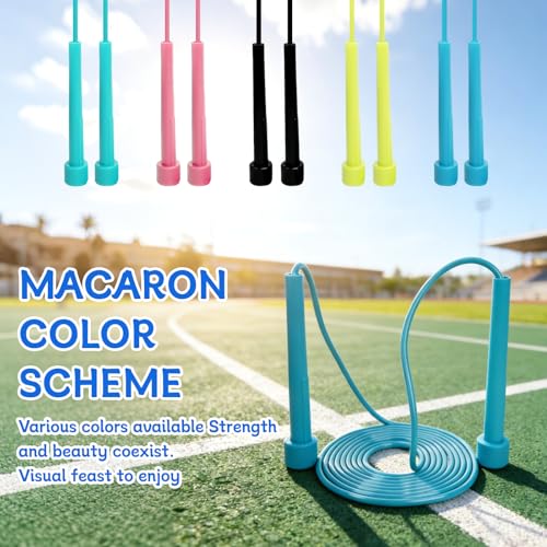 Jump Rope for Kids,5P Colorful Skipping Ropes | Kids Jumping Ropes for Fitness and Exercise,Lightweight Adjustable Jumprope for School Events and Family Fun
