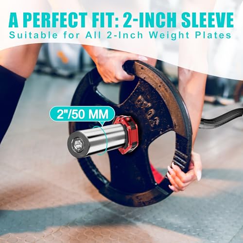 Olympic EZ Curl Barbell Bar, 47" Curl Bar for Weight Lifting,Chrome Curling Bar for 2 Inch Weight Plates，Biceps, triceps, Back/Leg Muscle Group Exercise,Training Bar for Home Gym - color: Black