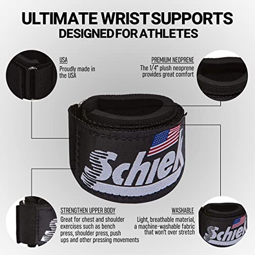 Schiek Sports Model 1100 WS Ultimate Weightlifting Wrist - color: Black