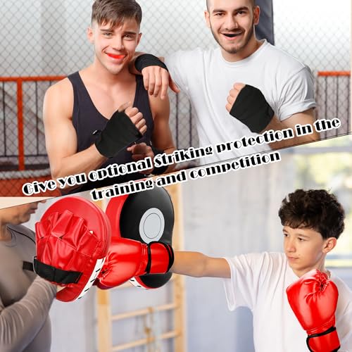 3-in-1 Boxing Gloves and Punching Mitts Set Kids Boxing Equipment Set for Youth Karate Muay Thai Taekwondo MMA