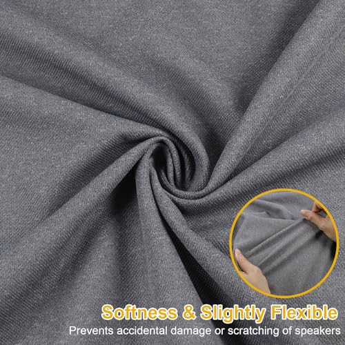 28"x54" Speaker Grill Cloth Fabric Stereo Mesh Fabric Water Resistant for Replacement Speaker Covers Protection Marine Boats Yachts Audio Party Stereo Equipment Gray - color: Gray, size: 28"x54"
